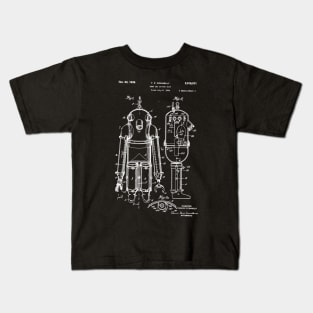 Diving Suit Patent / deep sea diving suit blueprint Kids T-Shirt